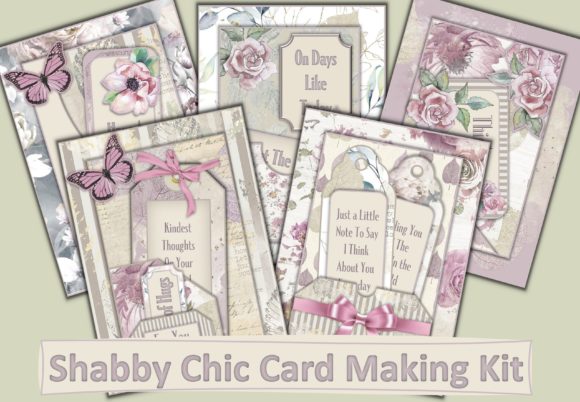 Download Shabby Chic Card Making Kit. 5 Cards - Cards Collection