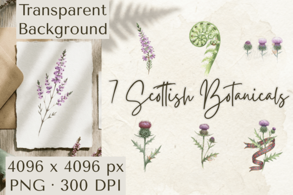 Download Scottish Botanical Clipart PNG Thistle - Botanical Collection