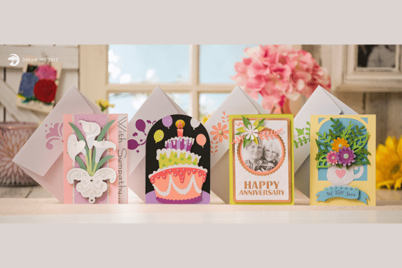 Download Quick and Easy Occasion Cards SVG Bundle - Cards Collection