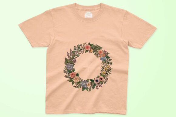 Download Floral Wreath with Roses and Greenery - Roses Collection