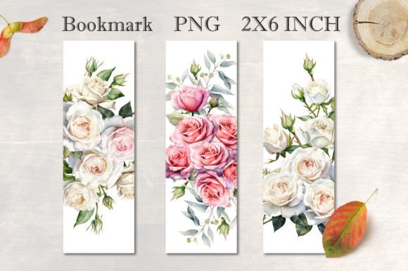 Download Bookmark Template, Roses Bookmark - Roses Collection