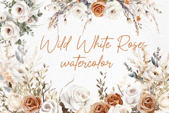 Download White Roses Clipart Watercolor Roses PNG - Roses Collection