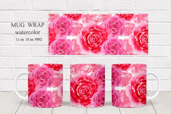 Download Wildflowers Mug Wraps Sublimation Roses. - Roses Collection