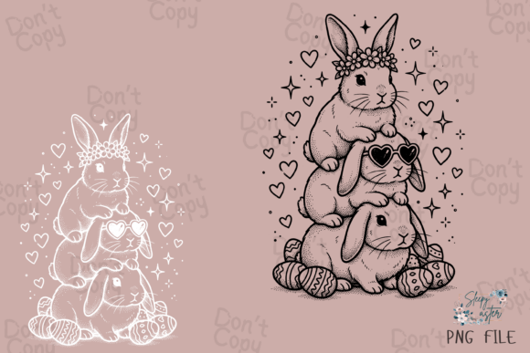 Download Happy Easter Bunny PNG, Boho Easter PNG - Boho easter png Collection