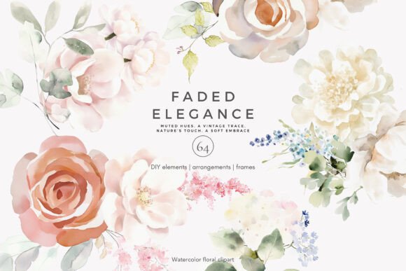 Download Muted Bouquet Botanical Artwork Png - Botanical Collection
