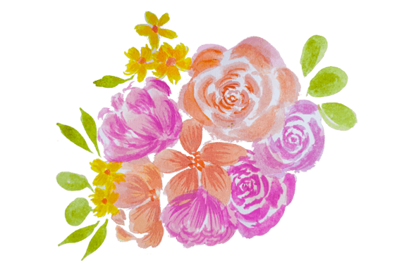 Download Bouquet of Roses Watercolor Floral Set - Roses Collection